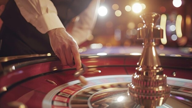 Live dealer roulette table